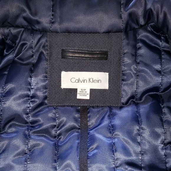 Calvin Klein Insulated Over Coat/Jacket - Blue - Picture 9 of 10